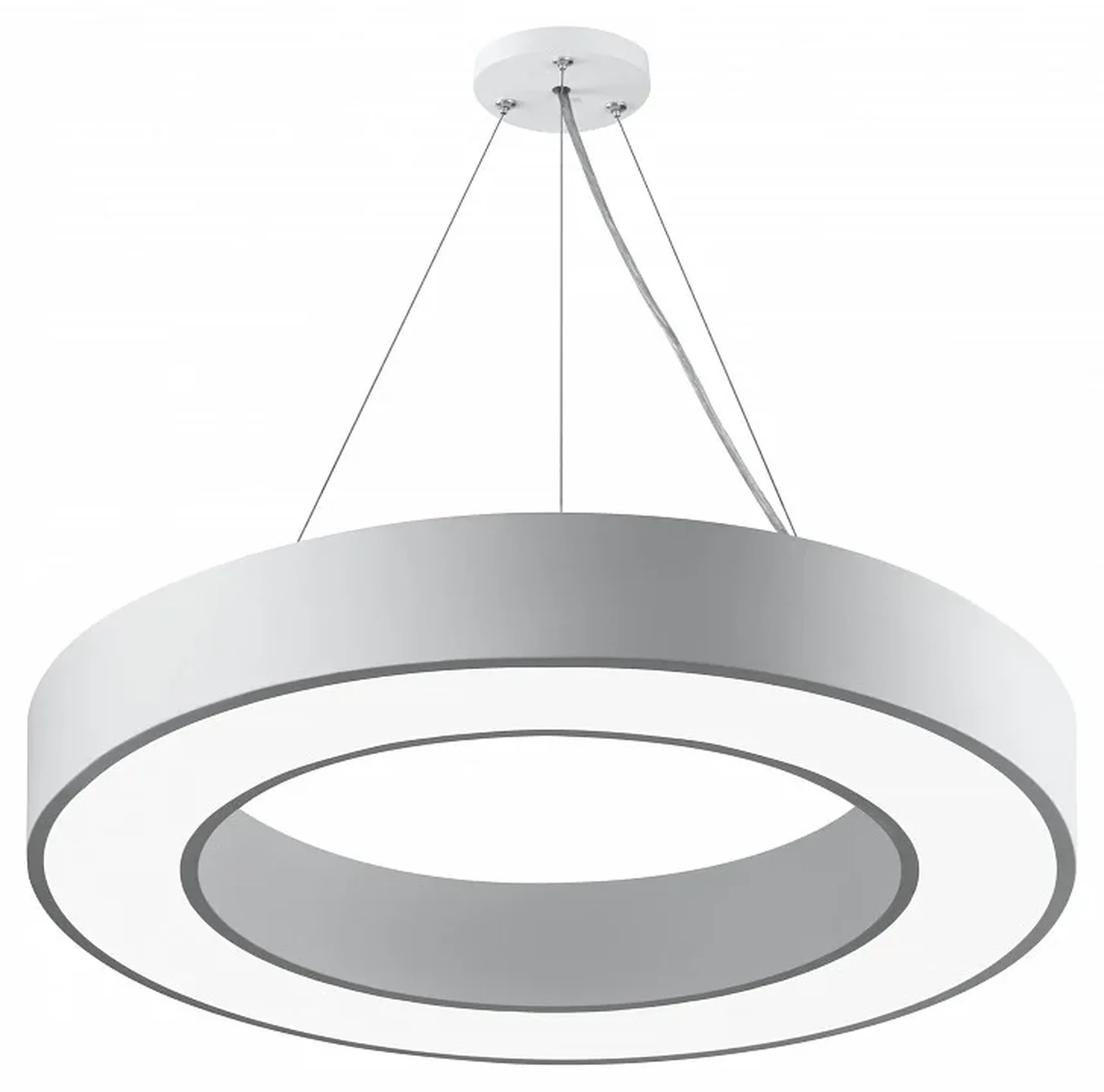SPO-134-W-40K-056 Светильник LED ЭРА Geometria SPO-134-W-40K-056 Ring 56Вт 4000К 4200Лм IP40 800*80 белый подвесной драйвер внутри