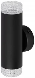 WL50 BK/TR Светильник настенный ЭРА WL50 BK/TR 2*GU10 2*12Вт IP20 черный, прозрачный