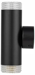 WL50 BK/TR Светильник настенный ЭРА WL50 BK/TR 2*GU10 2*12Вт IP20 черный, прозрачный