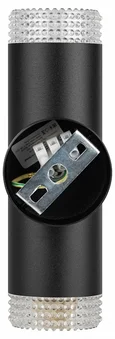 WL50 BK/TR Светильник настенный ЭРА WL50 BK/TR 2*GU10 2*12Вт IP20 черный, прозрачный