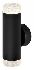 WL50 BK/TR Светильник настенный ЭРА WL50 BK/TR 2*GU10 2*12Вт IP20 черный, прозрачный