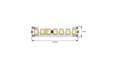 Светодиодная лента SWG PRO 2835, 168 LED/м, 17,3 Вт/м, 24В , IP20, Цвет: Теплый белый, SWG2P168-24-17.3-WW-20