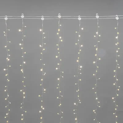 Гирлянда Светодиодный занавес из росы Фейерверк 3х3м 900 LED ТЕПЛЫЙ БЕЛЫЙ IP20 230В NEON-NIGHT