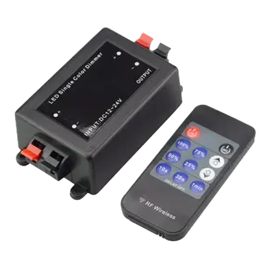 Диммер для ленты с пультом 12/24В, 96/192 Вт, 18A, GDD-96-R-IP20-12 8A