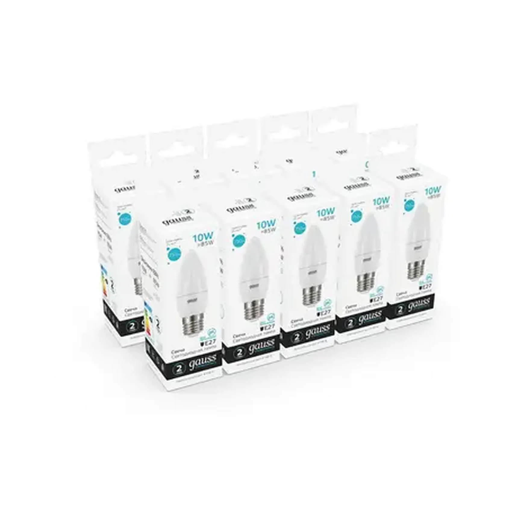 Лампа светодиодная Gauss E27 10W 4100K матовая 30220