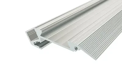 Профиль алюминиевый для ступеней без резиновой вставки LC-PDS-1867-2 Anod