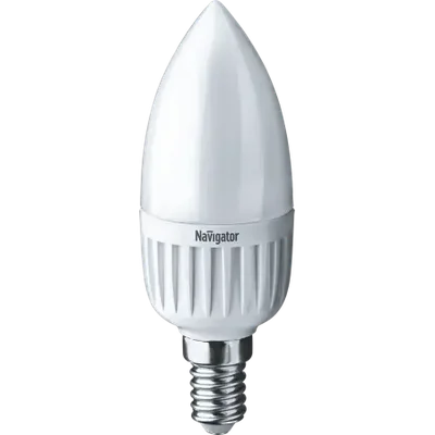 Лампа светодиодная LED 5Вт Е14 230В 6500К NLL-P-C37-5-230-6.5K-E14-FR свеча матовая