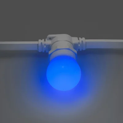 Лампочка для Белт-Лайта INOXHUB 220В, цоколь E27, 6 SMD, G45, 2Вт, СИНЯЯ