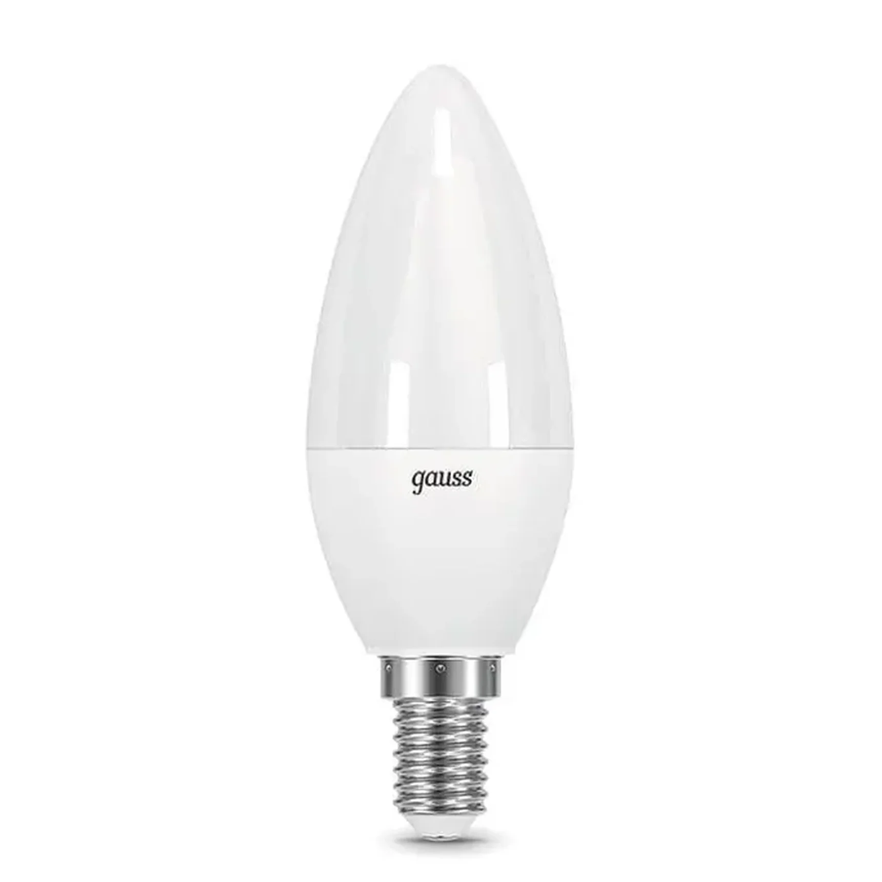 Лампа светодиодная диммируемая Gauss E14 7W 6500K матовая 103101307-S