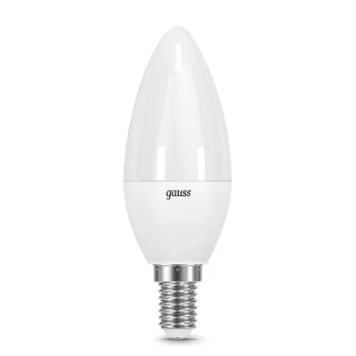 Лампа светодиодная диммируемая Gauss E14 7W 6500K матовая 103101307-S