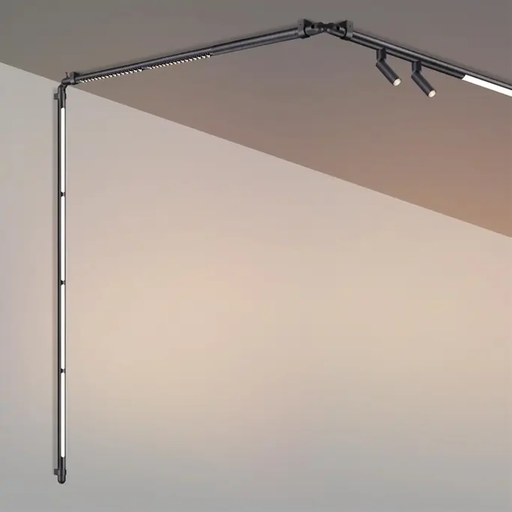 359365 KONST NT24 черный 000 Светильник диммир. со сменой цв. температ. (управл. - пульт ДУ или прилож. Smart Life) IP20 LED 30W 48V 3000-6000К GLAT