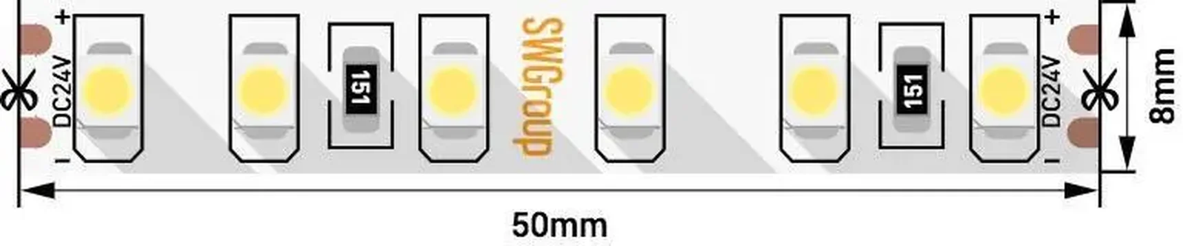 Лента светодиодная SWG3120-24-9.6-W-M