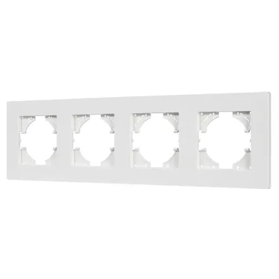 Рамка пластиковая FRM-PERIO-PL-4-WH (Arlight, -)