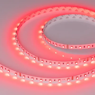 Лента MINI-F60-10mm 24V RGB (14.4 W/m, IP20, 3535, 5m) (Arlight, Открытый)