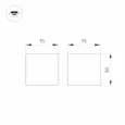 Светильник SP-ORIENT-SURFACE-TC-S95x95-20W Warm3000 (WH, 30 deg, 230V) (Arlight, IP20 Металл, 5 лет)