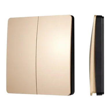 INTELLIGENT ARLIGHT Кнопочная панель KINETIC-801-22-2G-WP-SUF Gold (No battery, IP67, 433Mhz) (IARL, IP67 Пластик, 3 года)