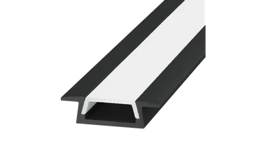 Встраиваемый алюминиевый профиль SWG, черный, RC-2206-BL