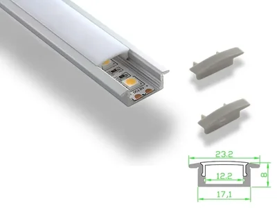 Алюминиевый профиль LL-ALP001-R (2м/шт)