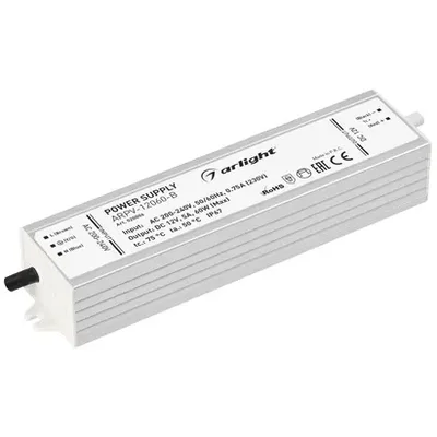 Блок питания ARPV-12060-B (12V, 5.0A, 60W) (Arlight, IP67 Металл, 3 года), 020006