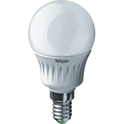 Лампа светодиодная LED 5Вт Е14 230В 2700К NLL-P-G45-5-230-2.7K-E14 шарик Матовый