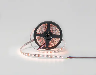 Светодиодная лента 12В 19.2Вт IP20 цвет RGB + теплый белый, 010116