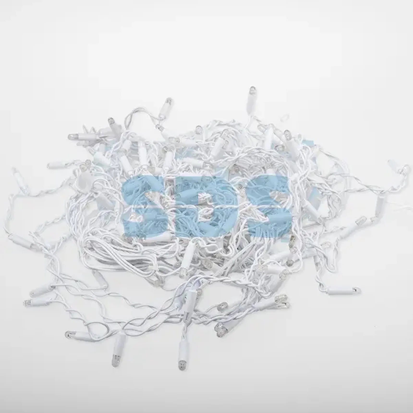 Гирлянда Айсикл (бахрома) светодиодный, 2,4 х 0,6 м, белый провод, 230 В, диоды ТЕПЛЫЙ БЕЛЫЙ, 76 LED