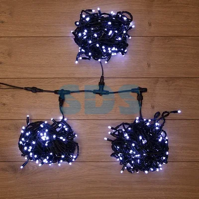 Гирлянда LED ClipLight 24V, 3 нити по 10 метров, цвет диодов Белый