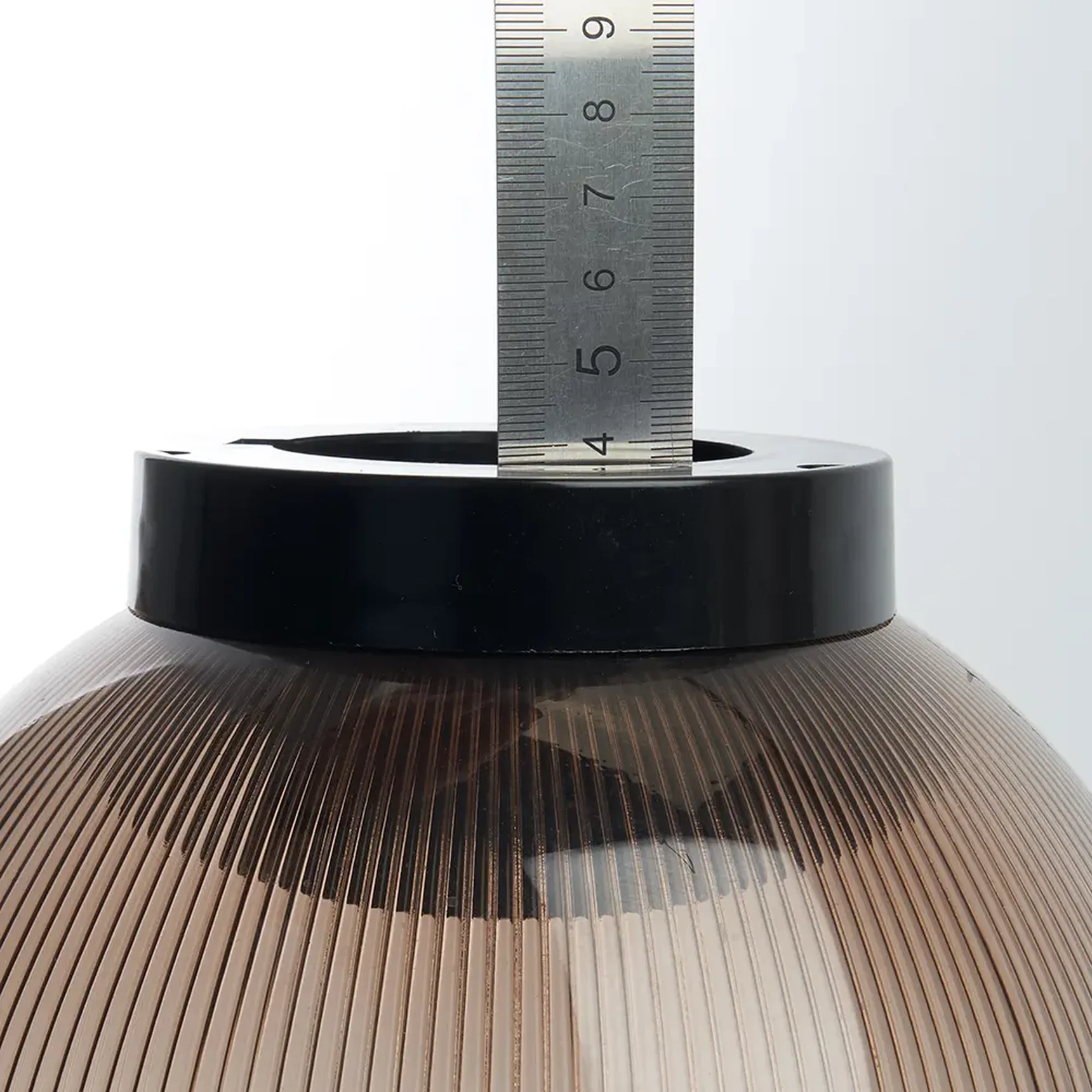 Светильник садово-парковый Feron ПМАА 230 V E27 d=200мм призма дымчатый, НТУ 02-60-205 (на столб)