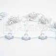 Занавес ALEDUS 2x3 м, белый провод, ПВХ, белый, без мерцания