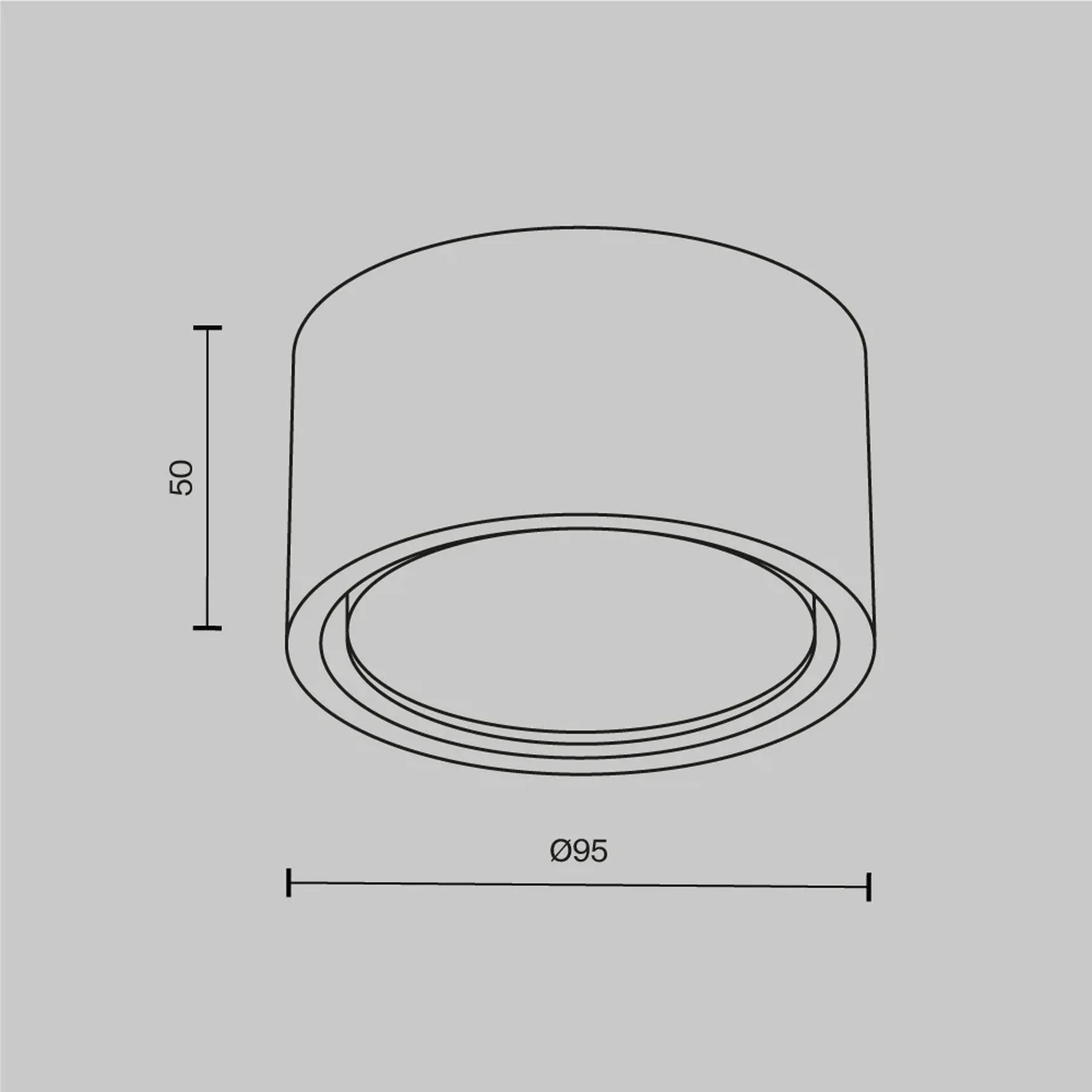 Потолочный светильник Conik gyps GX53 х 12Вт, C001CL-GX53-W