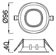 Встраиваемый светильник Comfort C0161
