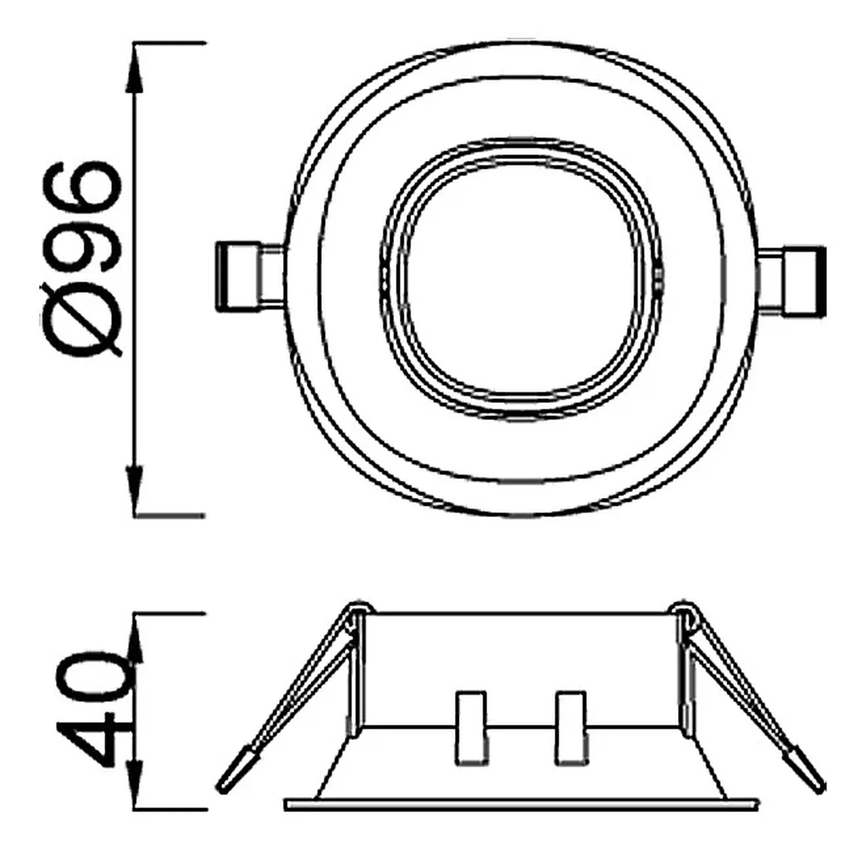 Встраиваемый светильник Comfort C0161