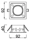 Встраиваемый светильник Comfort C0163