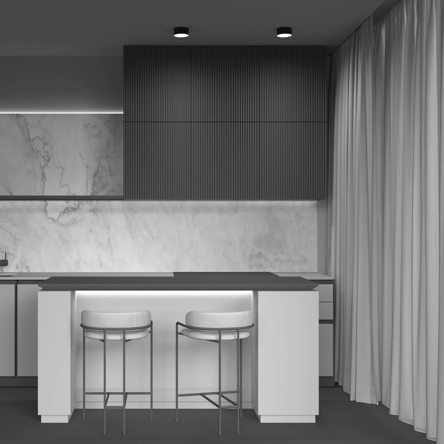 Потолочный светильник Zon 4000K 1x12Вт 120°, C032CL-L12B4K