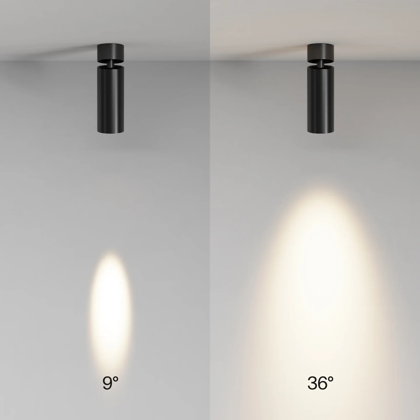 Потолочный светильник FOCUS LED 2700К 12Вт 9° IP 20 Super spot, C055CL-L12W2.7K-SS-B