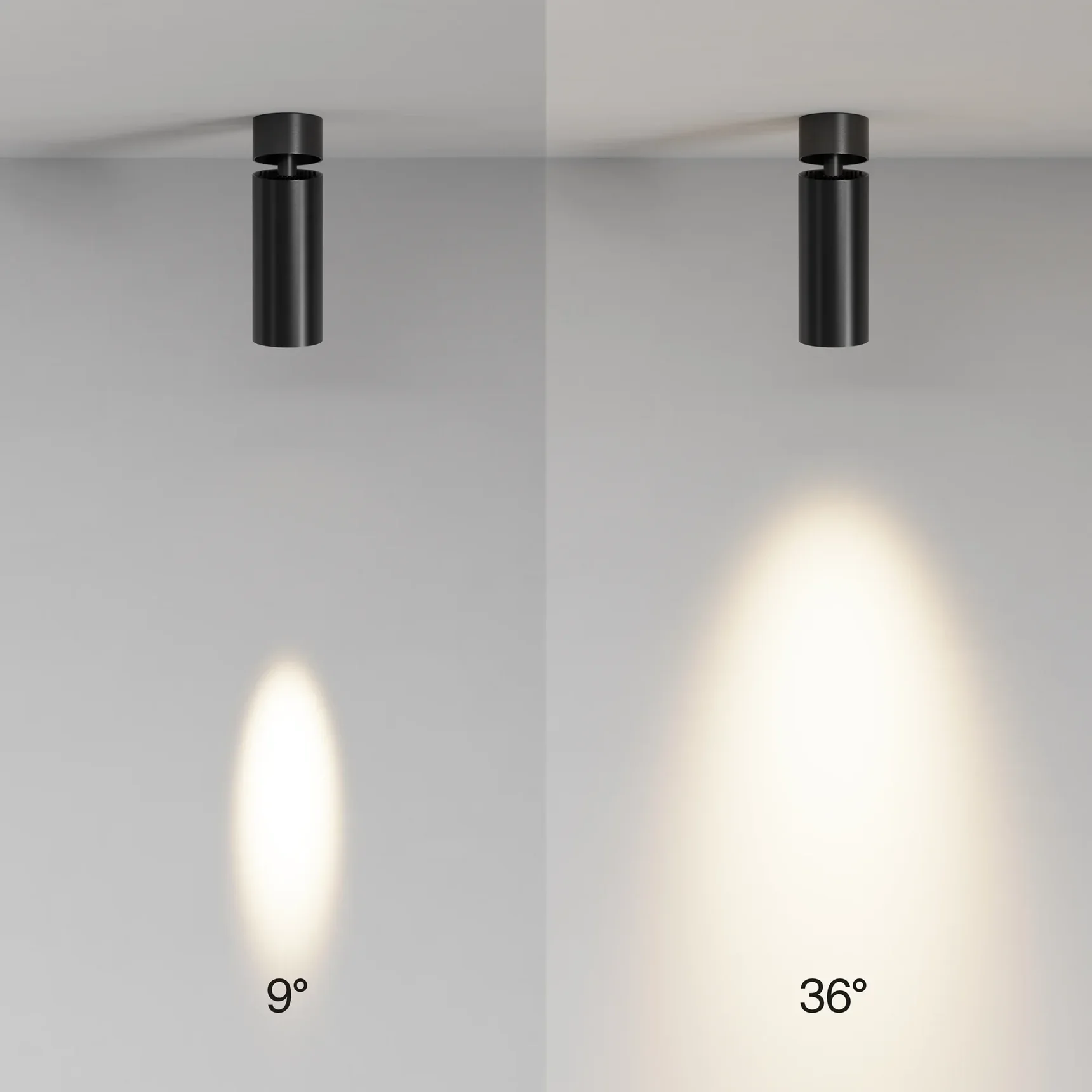 Потолочный светильник FOCUS LED 3000К 12Вт 9° IP 20 Super spot, C055CL-L12W3K-SS-B