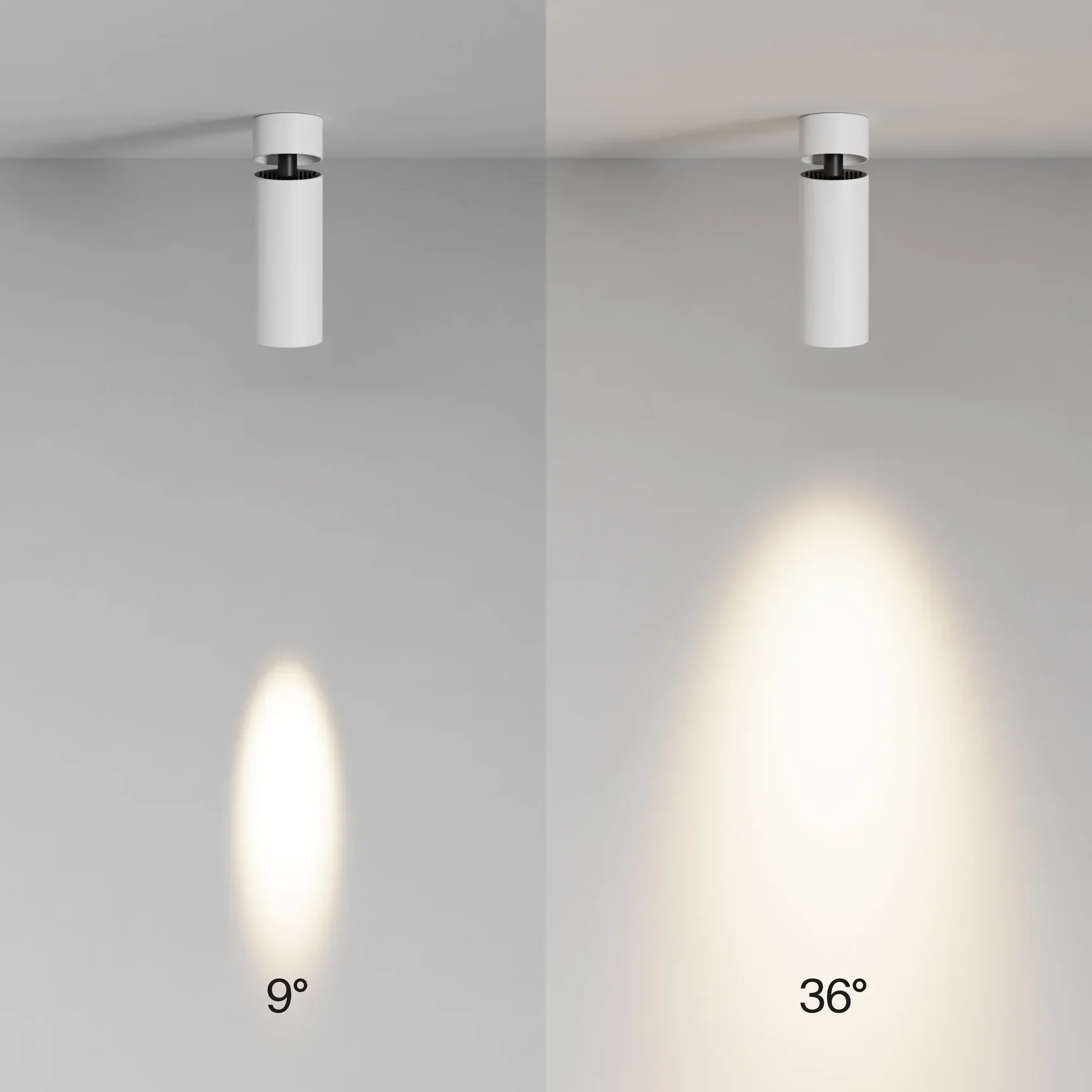 Потолочный светильник FOCUS LED 3000К 12Вт 9° IP 20 Super spot, C055CL-L12W3K-SS-W