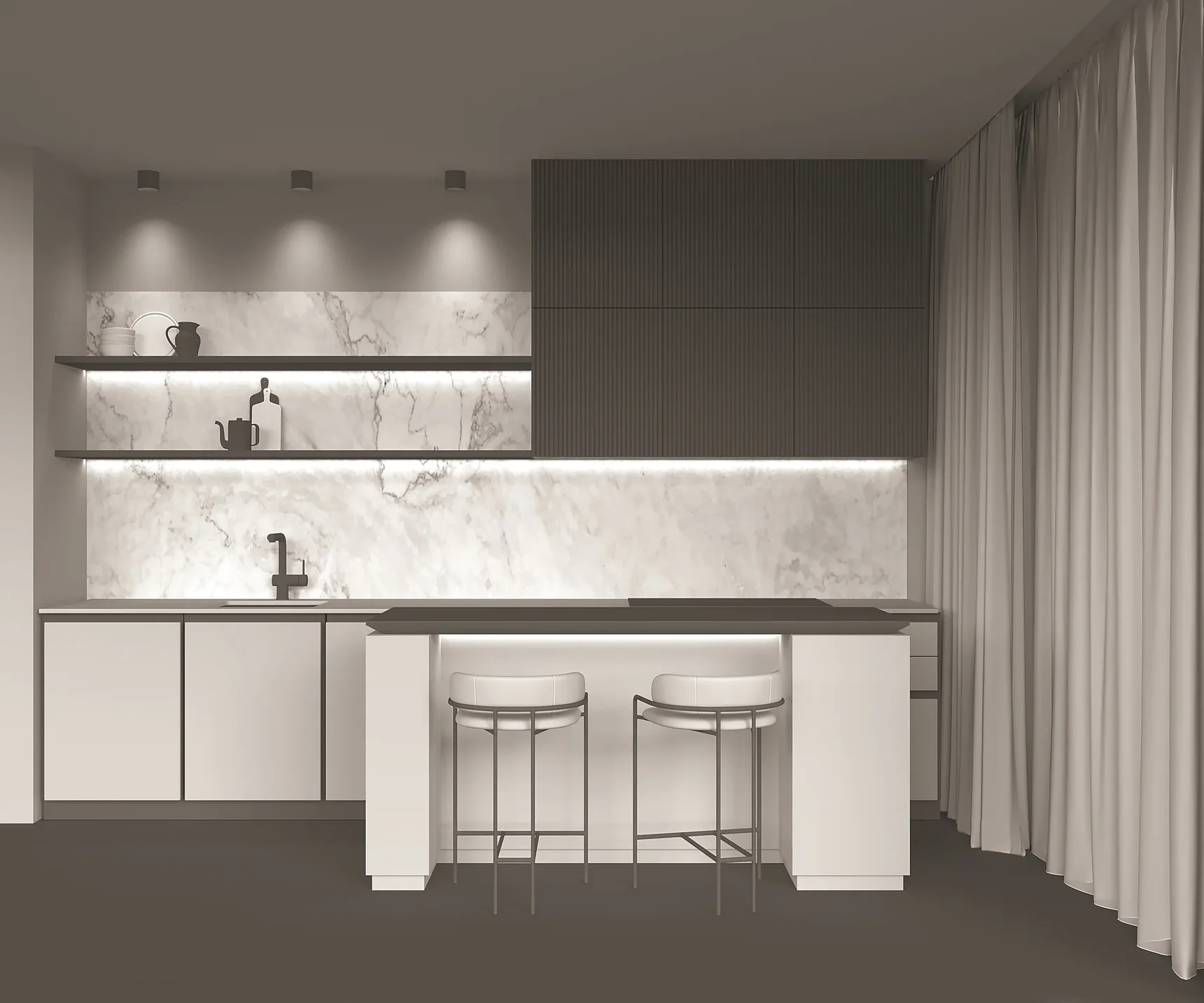 Потолочный светильник Alfa LED 3000K 1x15Вт 60° C064CL-01-15W3K-RD-B