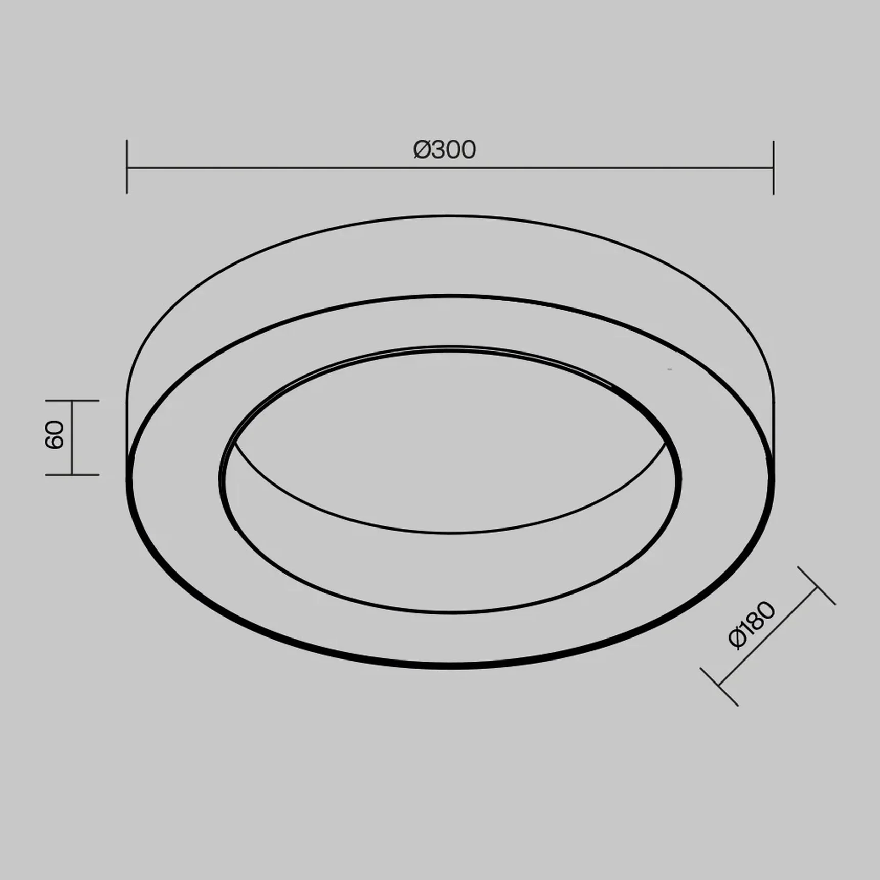 Потолочный светильники Lua 4000К 24Вт 120°, C093CL-24W4K-W