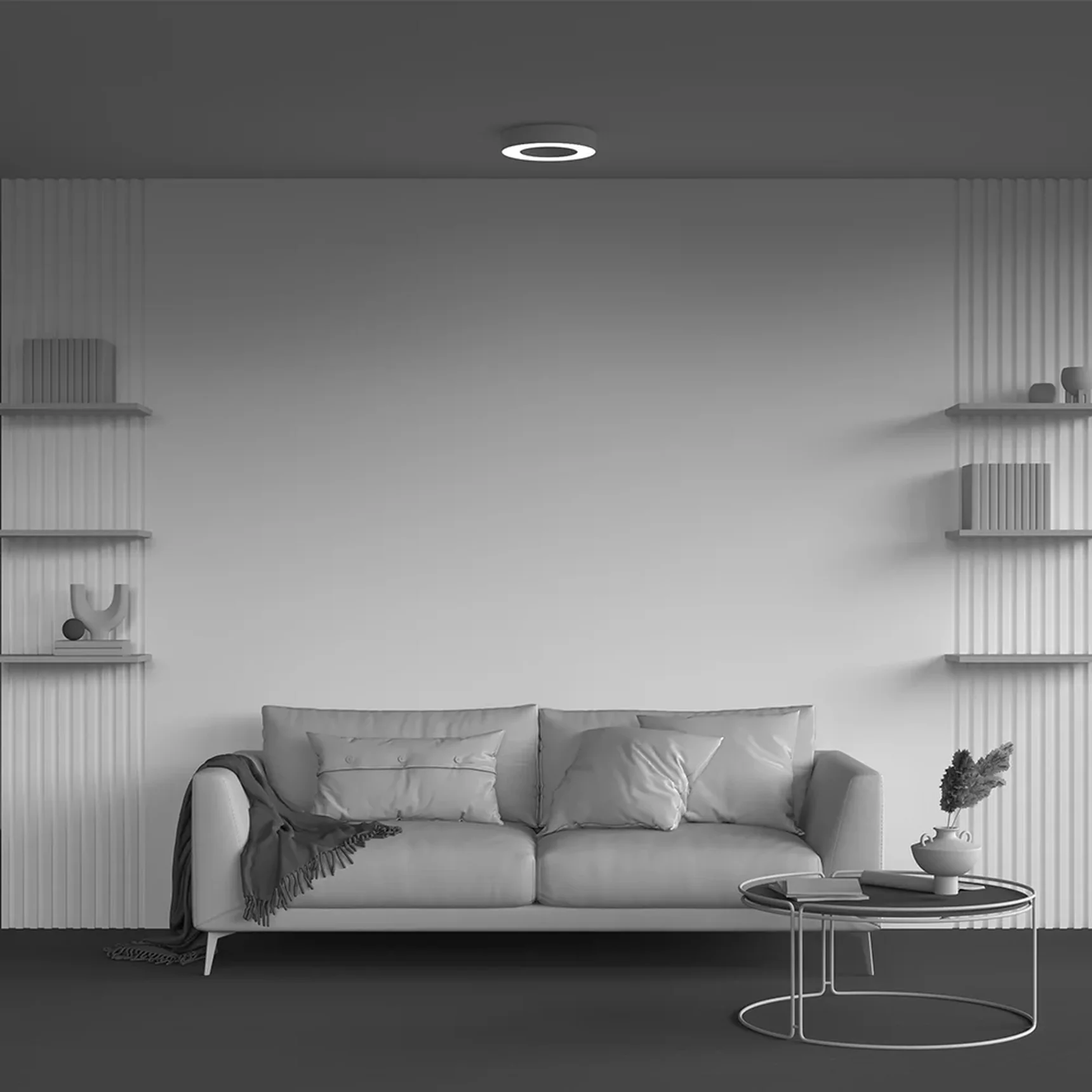 Потолочный светильники Lua 4000К 24Вт 120°, C093CL-24W4K-W