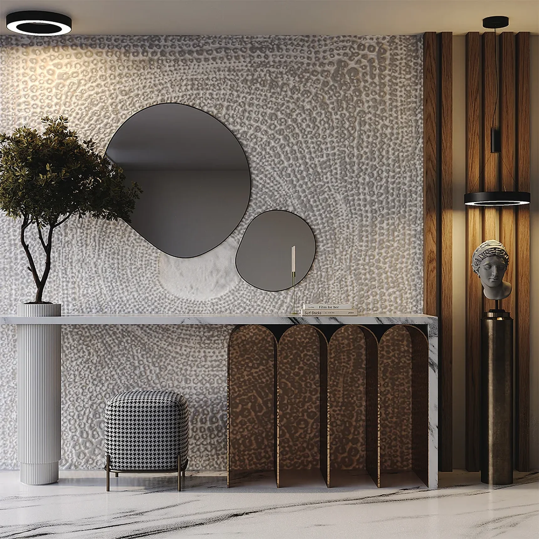 Потолочный светильники Lua 4000К 45Вт 120°, C093CL-45W4K-W