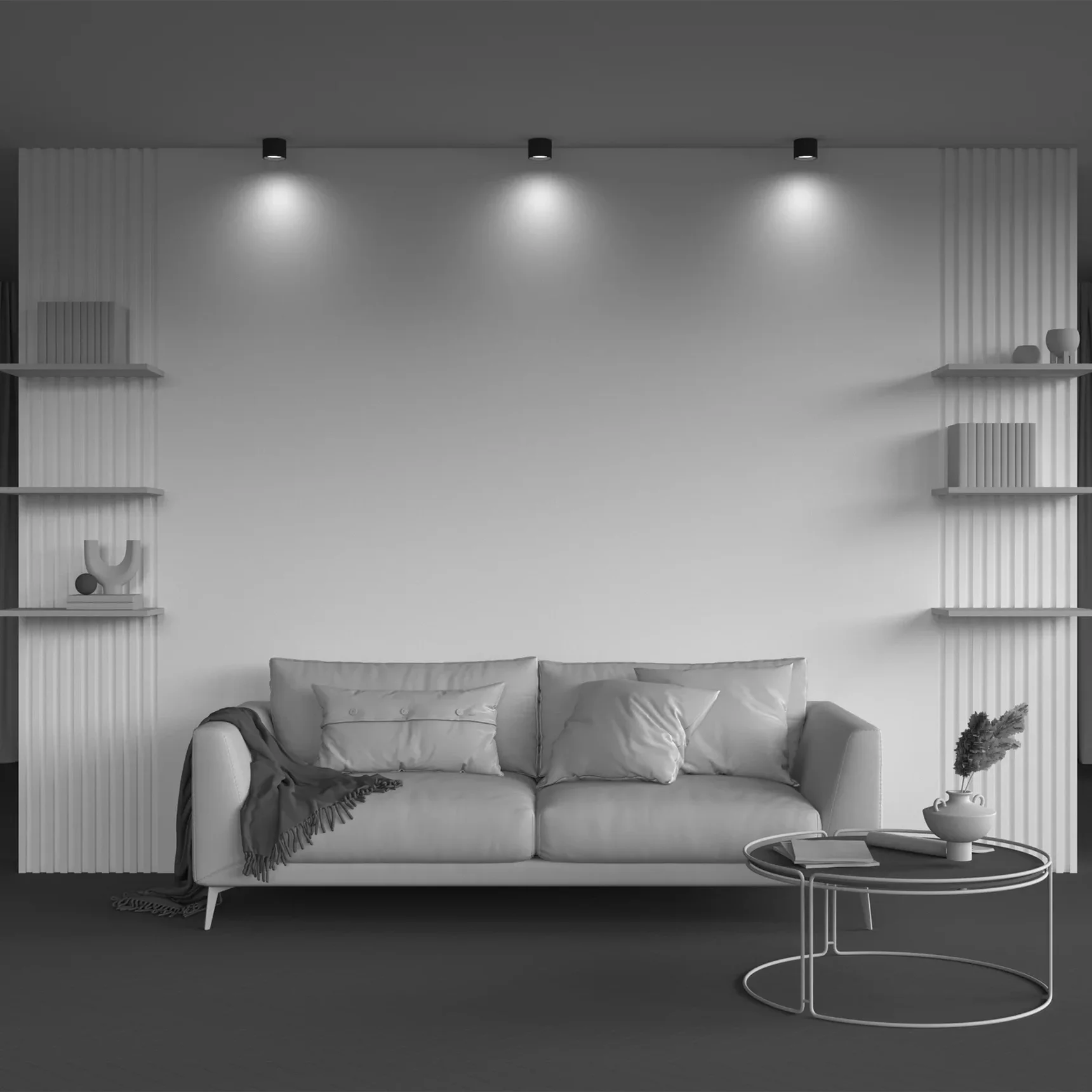 Потолочный светильник Calipso GX53 12 Вт, C106CL-GX53-B