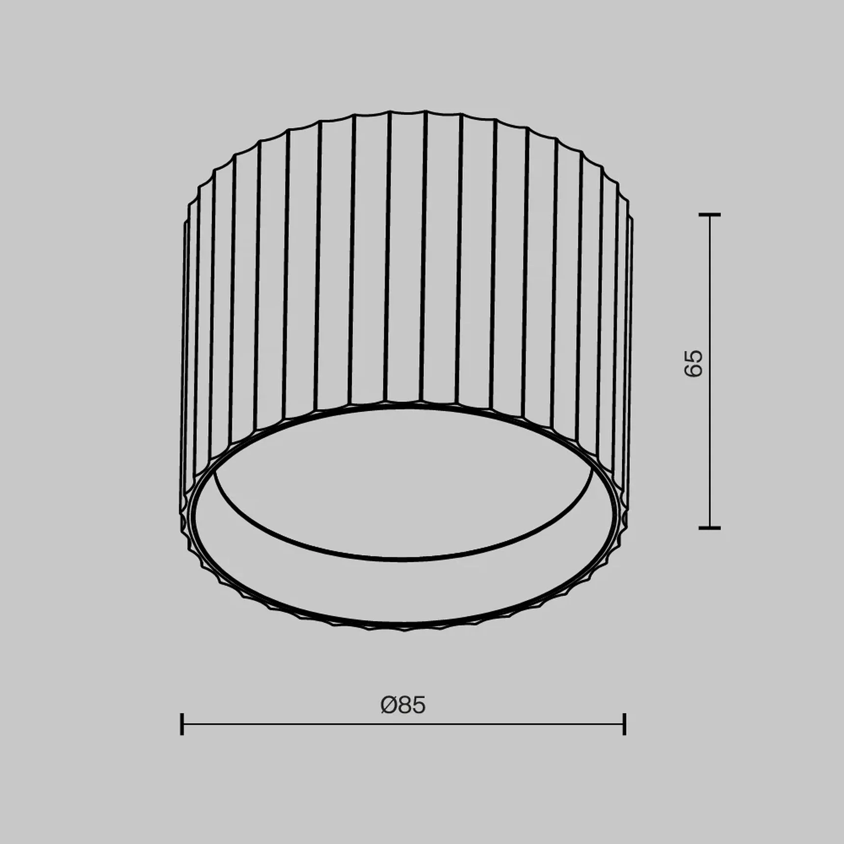 Потолочный светильник Calipso GX53 12 Вт, C106CL-GX53-B