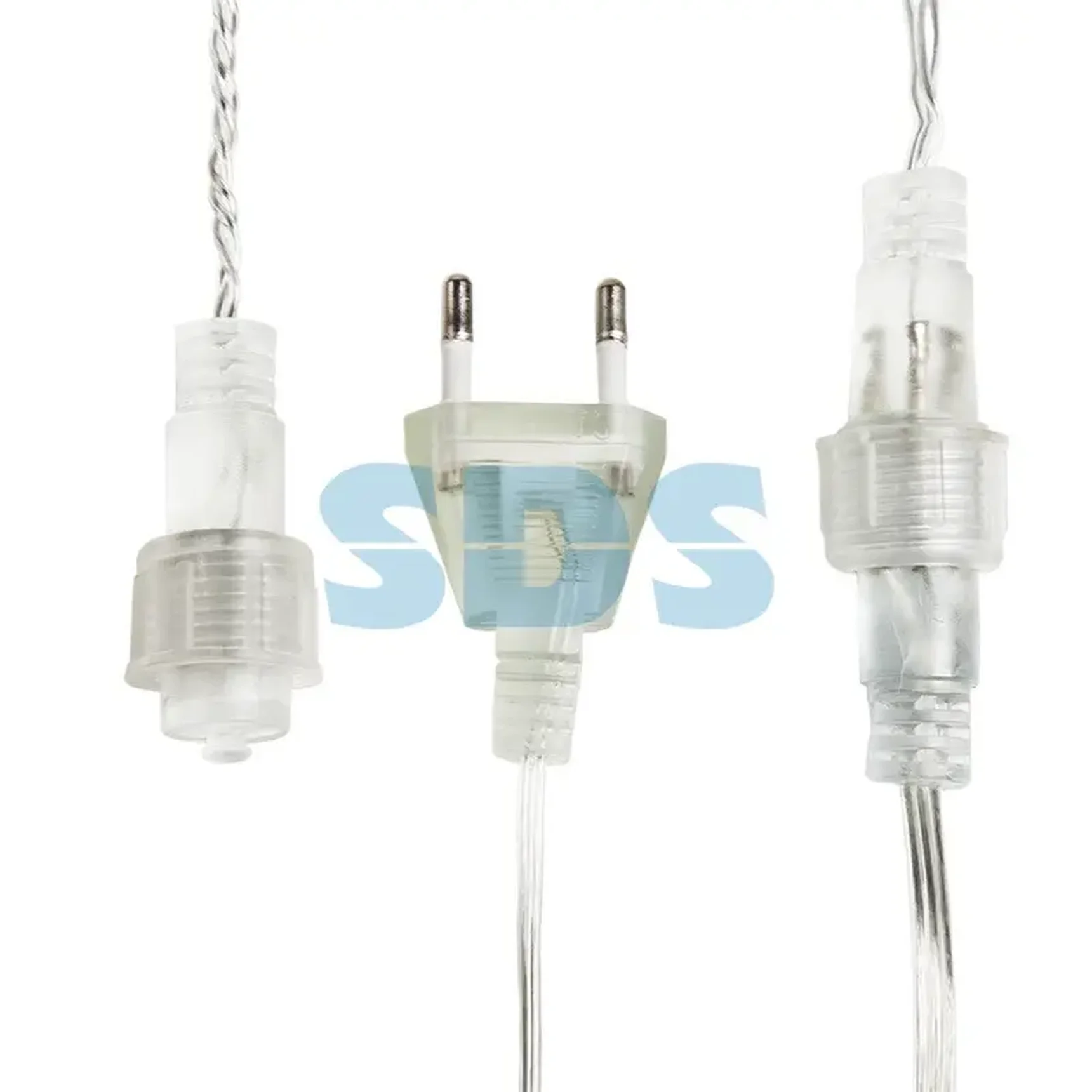 Гирлянда "Мишура LED" 6 м прозрачный ПВХ, 576 диодов, цвет ЗЕЛЁНЫЙ