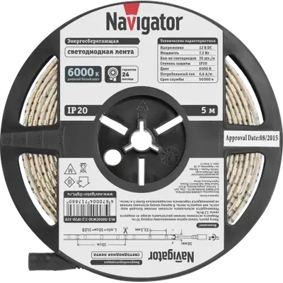 Светодиодная лента NLS-5050СW30-7.2-IP20-12V R5