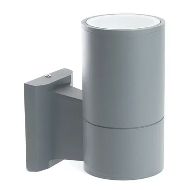 Светильник садово-парковый, 230V E27, DH0701, серый (на стену вверх)