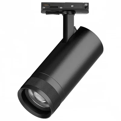C4207SS Светильник CANNO PRO д/треков BARRA LED 20W 1400LM 20-55G ЧЕРНЫЙ 2700-4200-6000K IP20 с тонким адаптером (304207 + 592007-SS)