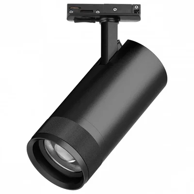 C4307SS Светильник CANNO PRO д/треков BARRA LED 30W 2100LM 20-55G ЧЕРНЫЙ 2700-4200-6000K IP20 с тонким адаптером (304307 + 592007-SS)