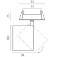 C4407RS Светильник CANNO PRO встраиваемый LED 40W 2800LM 20-55G ЧЕРНЫЙ 2700-4200-6000K IP20 с адаптером