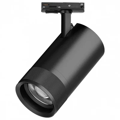 C4407SS Светильник CANNO PRO д/треков BARRA LED 40W 2800LM 20-55G ЧЕРНЫЙ 2700-4200-6000K IP20 с тонким адаптером (304407 + 592007-SS)